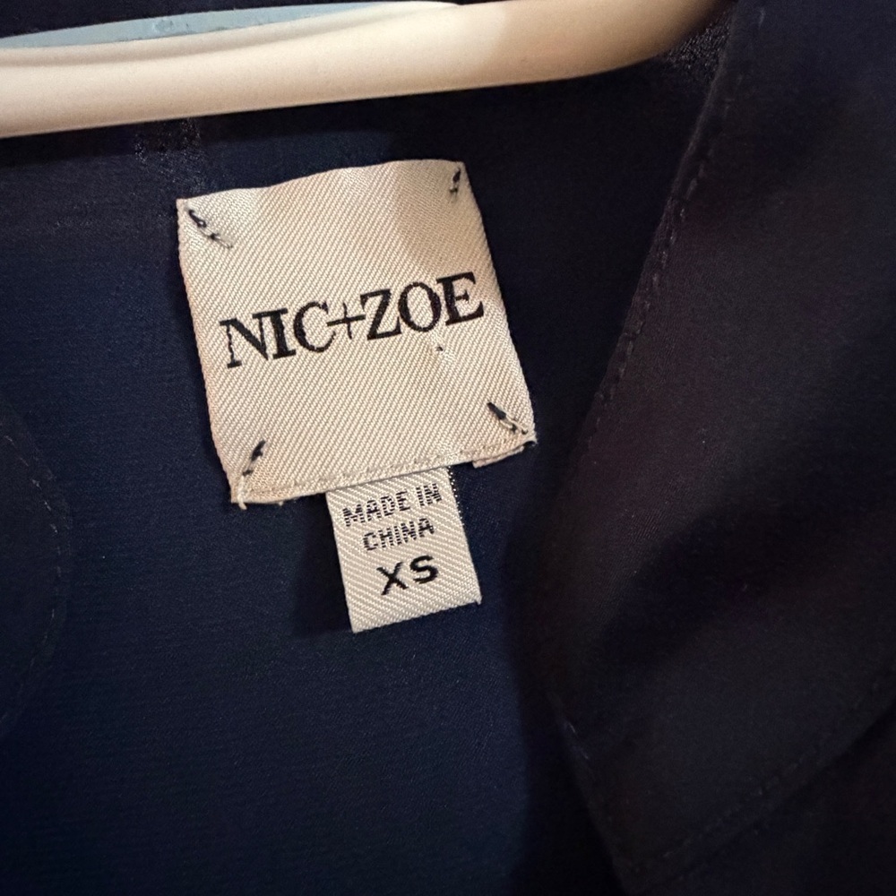 NIC+ZOE Midnight Blue Top XS - Picture 3 of 4